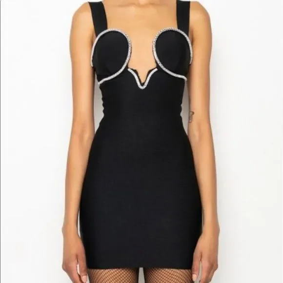 Akira Take the Plunge Bandage Dress - Picture 2 of 5